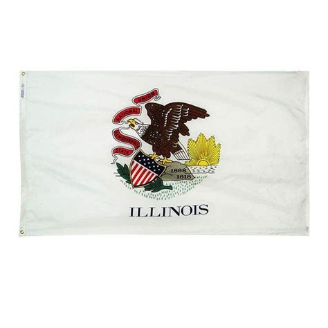 2020 Illinois Flag State Of Usa Banner 3x5 Ft 90x150cm State Flag