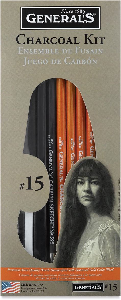 Generals 557 Series Charcoal Pencils 4b Each Pack Of 12