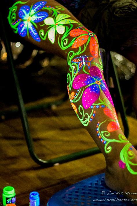 Cool Semi Naked Neon Bodypaint Photo Shoot For 2013 Charity Calendar