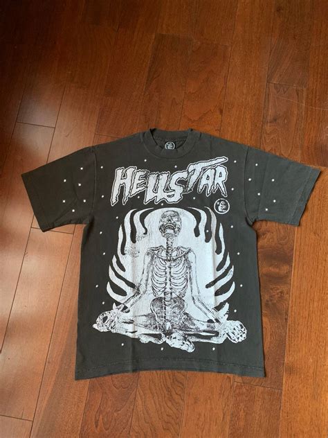 Vintage Hellstar Inner Peace Skull Tee Vintage Black Grailed