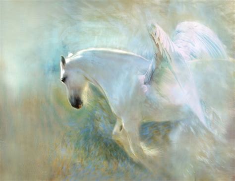 White Flying Horse Wallpaper Hd