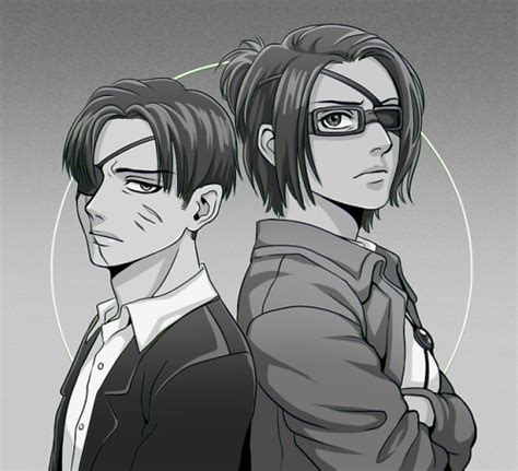 [art] levi ackerman and hange zoe by shys art side r levicult