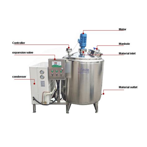 factory wholesale large milk cooling tank 2000liters vertical stainless steel milk cooling tank