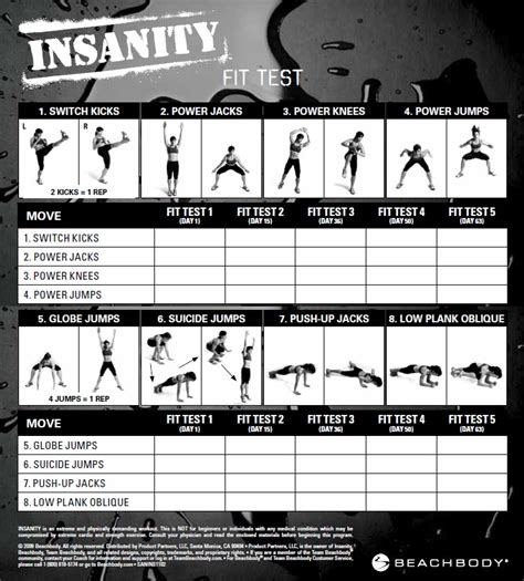 Insanity Workout Fit Test Remies Luxury Blog