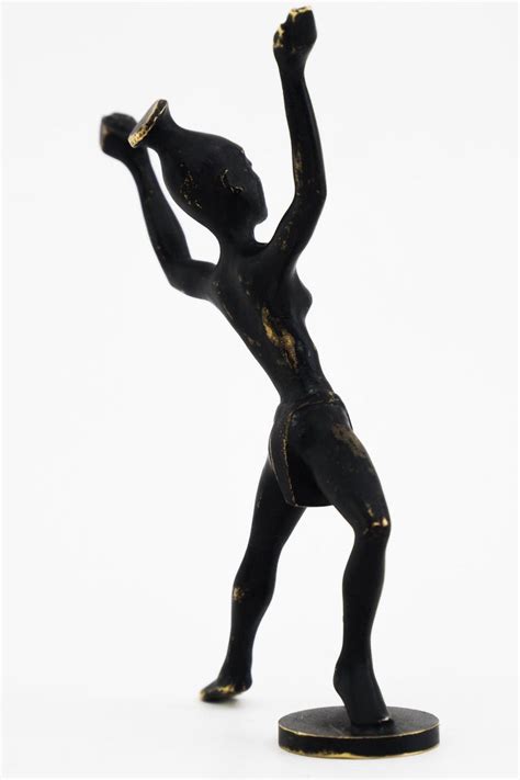 Small Dancing African Women Figurine By Richard Rohac Vienna Around