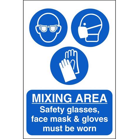Mixing Area Ppe Signs Mandatory Construction Safety Signs Ireland