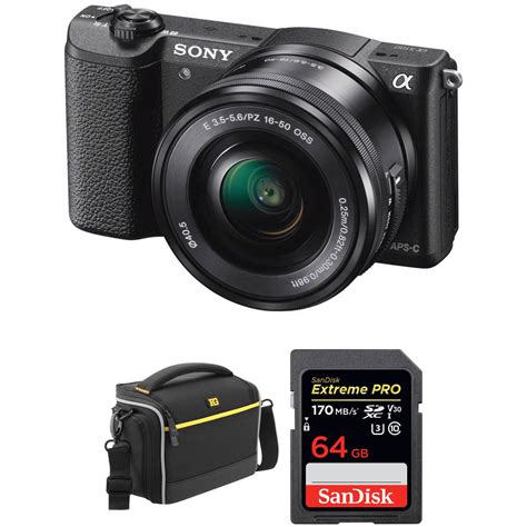 Sony Alpha a5100 Mirrorless Digital Camera with 16-50mm Lens and