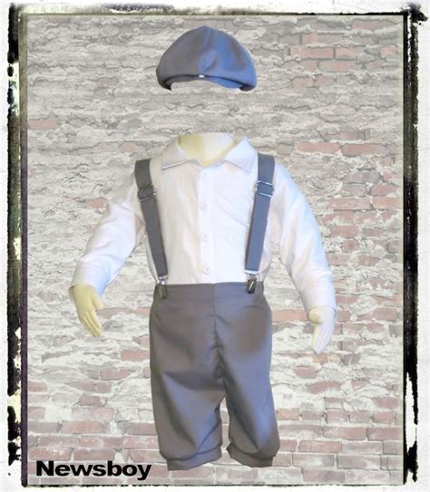 Vintage Boys Newsboy Newsie Outfit 6 12m Available Custom