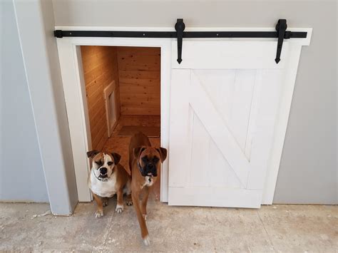 Under The Stairs Dog Kennel With Barn Doormade By My Hubby