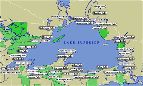Lake Superior Michigan Map Gretna Hildegaard