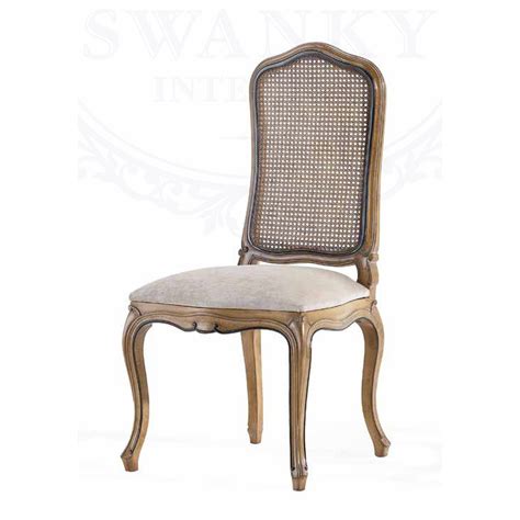 Rattan Dining Chair, Louis XV | Swanky Interiors