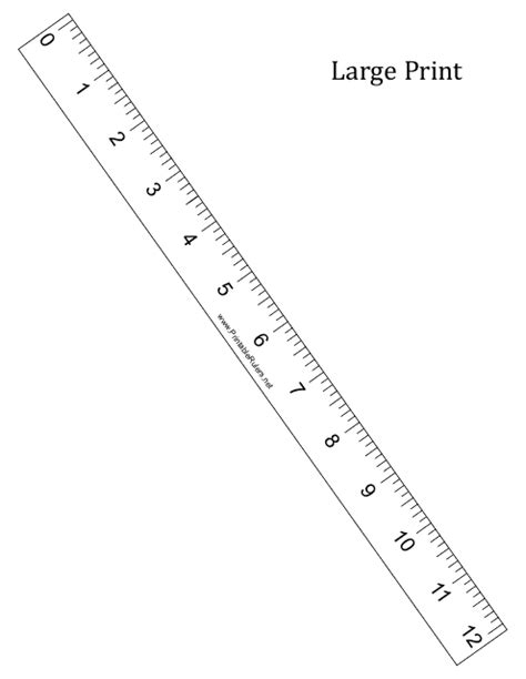 12 In Ruler Printable