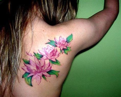 29 Best Water Lily Tattoo Designs On Back Of Neck Images