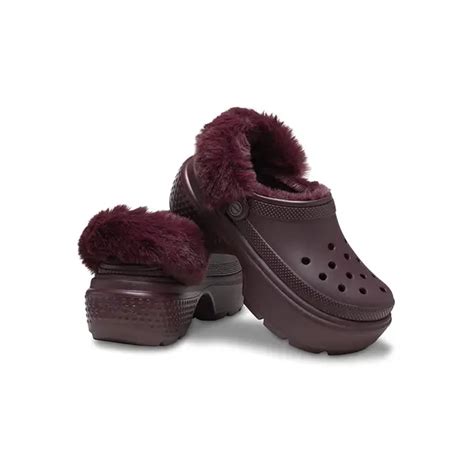 Crocs Stomp Lined Clog Dark Cherry Where To Buy 208546 6wd The