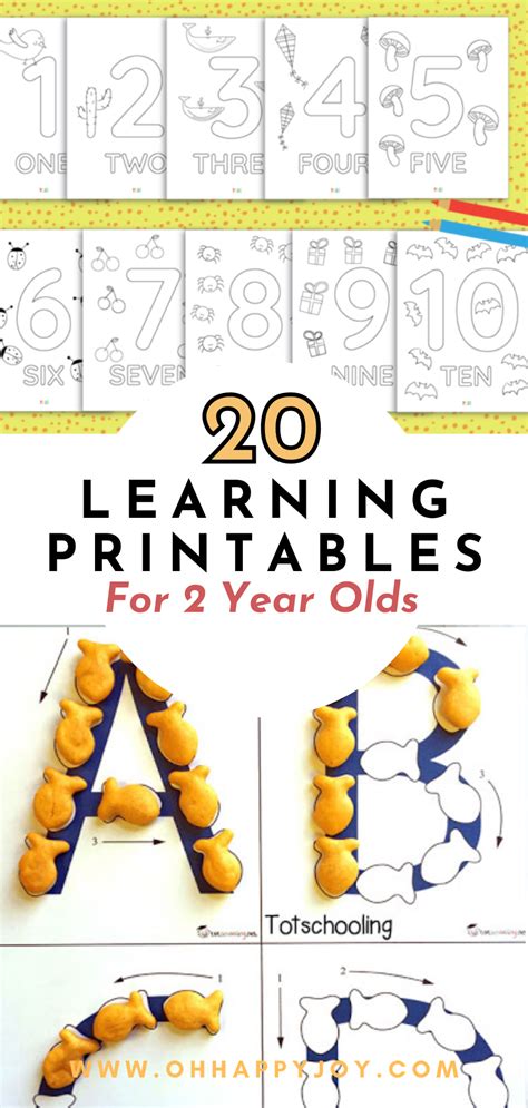 Free Preschool Printables For 2 Year Olds