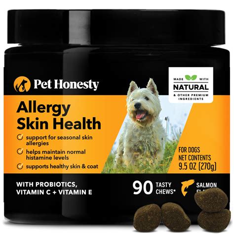 Pet Honesty Allergy Skin Health Soft Chews For Dogs Count Of 90 Petco