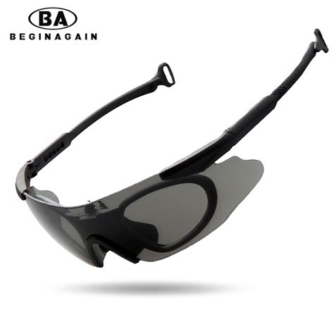 Beginagain Bike Glasses For Men 3 Lenses Army Goggles Bicycle Sports Airsoft Men Wargame Eyewear