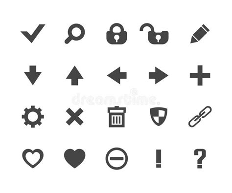 Universal Icon Set Vector Stock Illustrations 122015 Universal Icon