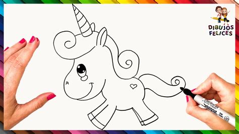 Cómo Dibujar Un Unicornio Paso A Paso 🦄 Dibujo De Unicornio Youtube