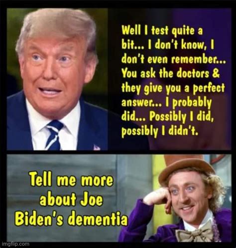 Find and save dementia memes | from instagram, facebook, tumblr, twitter & more. Image tagged in dementia,donald trump - Imgflip