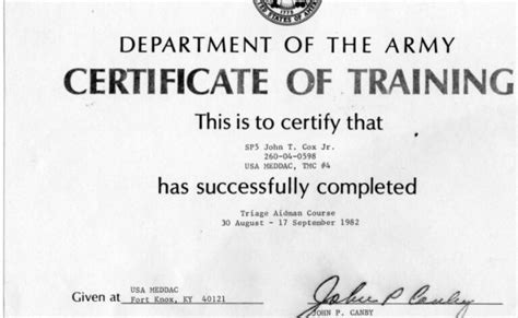 Army Training Certificate Calep Midnightpig Co For Army Certificate