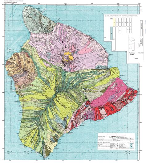 Geologic Map Of The Island Of Hawai‘i Scale Map Science Week Reston