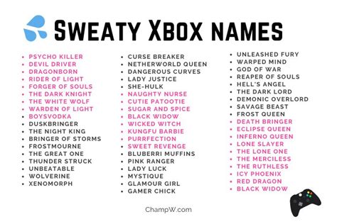 Sweaty Xbox Names That Make Gamers Crazy