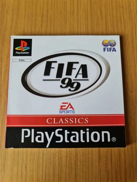 Fifa 99 Sony Playstation Ps1 Manual Only 513 Picclick