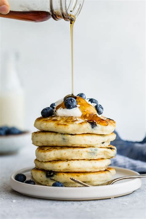 Vegan Blueberry Pancakes Recipe Blueberry Pancakes