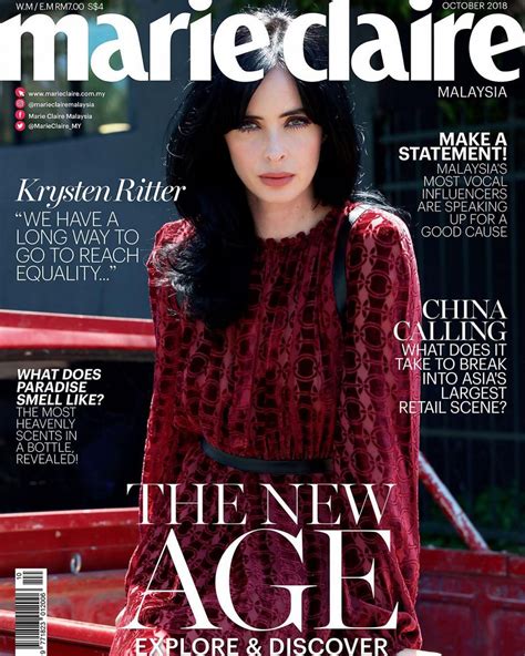 Krysten Ritter Marie Claire Malaysia October 2018 Celebmafia