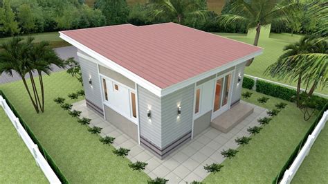 7m X 7m Tiny House Plan 2 Bedrooms Modern House Plan And Floor Plan
