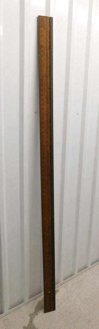 Antique Ridgely Wood And Brass 6ft Straight Edge Ruler Wallpaper Trimming
