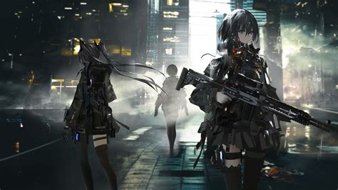 2560x1440 Anime Girls With Big Guns 8k 1440p Resolution Hd 4k