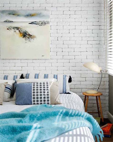 White Fake Brick Wall White Brick Wall Bedroom Brick Interior Wall