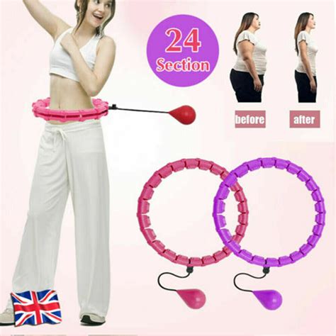 24 Knotes Weighted Hula Hoop Adult Smart Hoola Thin Waist Fitness