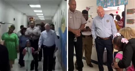 Police Officers Accompany Fallen Comrade’s Daughter On Her First Day Of School In Heartwarming Video