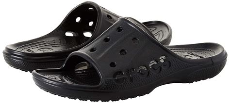 Crocs' comfortable & casual men's sandals are where function meets comfort. Crocs Men's and Women's Baya Slide Sandal, Black, Size 11 ...
