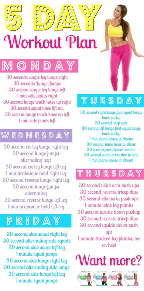 Depending on where you exercise, your gym commute could take. Get Fit From Home | 5 day workout plan, 5 day workouts ...