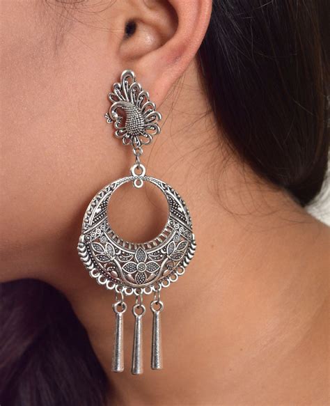 Indian Jewellery Oxidized Earrings For Women Buy Indian Jewellery