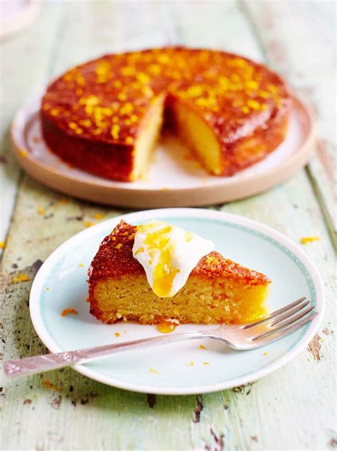 Pour into the prepared tin and bake for 40 to 50 minutes, or until golden and cooked through. Orange & polenta cake | Jamie Oliver