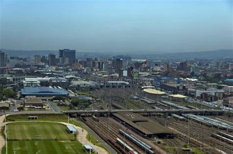 Above View To Durban Railway Station Stock Photo Image Of Parking