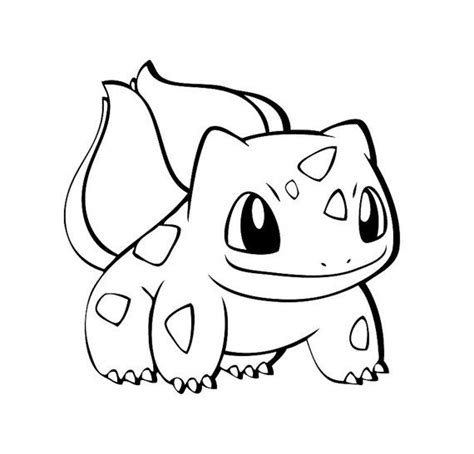 Bulbasaur Pokemon Black And White Sketch Coloring Page