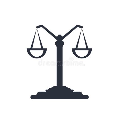 Balanced Scale Of Justice Stock Vector Illustration Of Balance 36421819