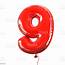 Number Nine 9 Balloon Font Stock Photo  Download Image Now IStock