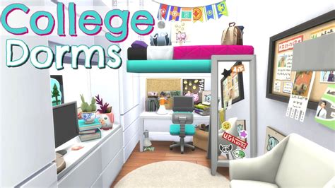 The Sims 4 Speed Build College Dorm Apartment Youtube