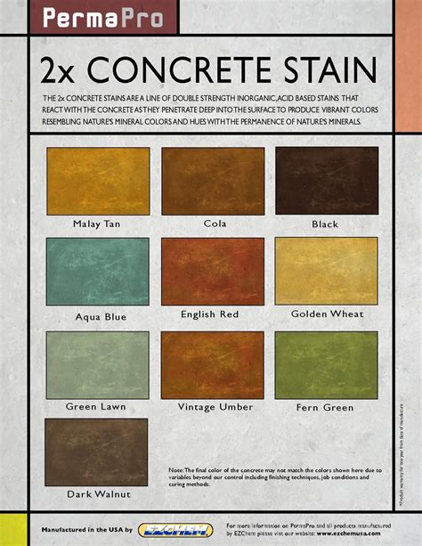 DRYLOK Paint Color Chart