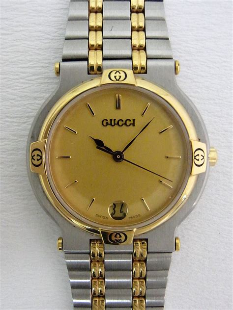 Used Gucci Round Conbination For Men 9000m Watch 10 For Sale Timepeaks