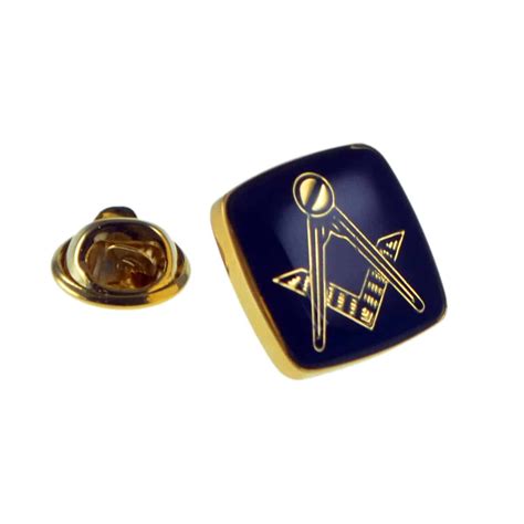 Gold Plated And Blue Masonic Lapel Pin Badge Regalia Store Uk