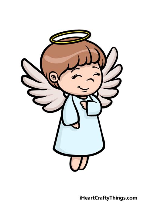 Simple Angel Drawings For Kids