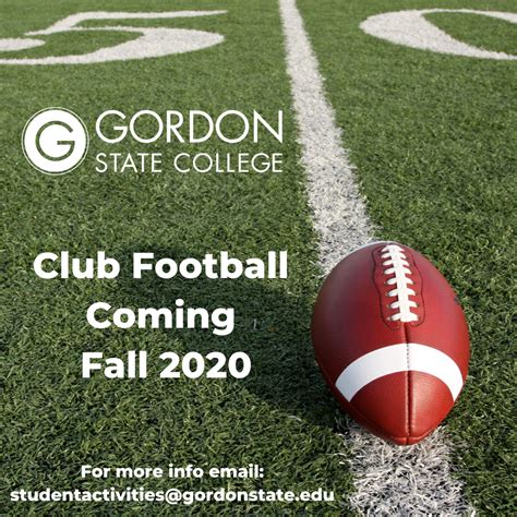 Gordon State College Announces Club Football Team Gordon State College